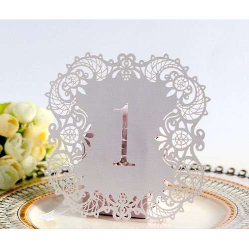 Table Card Wedding Supplies Laser Cut Card Number Card